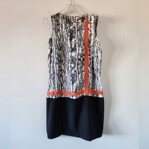 SINEQUANONE | dress tie dye orange black gray sz 8